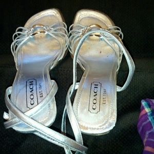 Coach high heel sandals